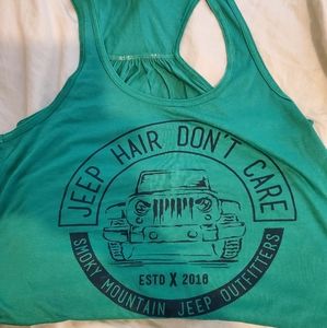Jeep Hair Don't Care racerback tank